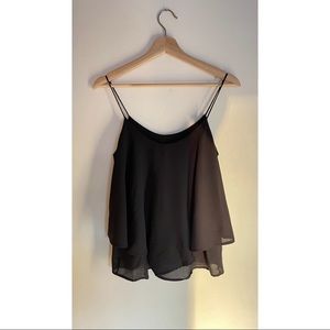 Black flowy dress tank